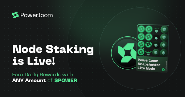 Node Staking is Live! Earn Daily Rewards with ANY Amount of POWER